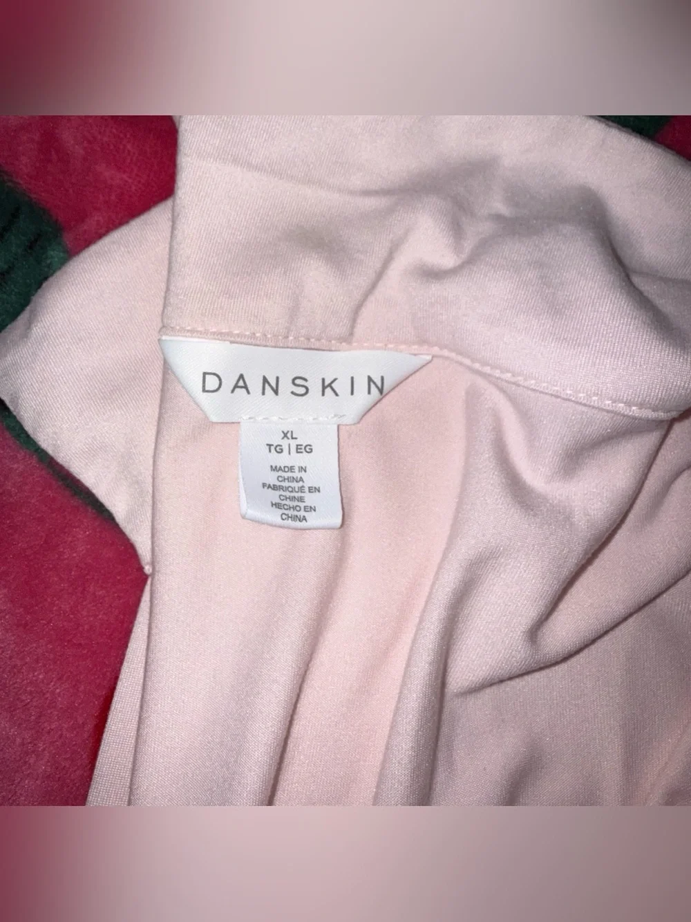 Danskin Women’s 2-Piece Light Pink Pajama Set Size XL Preowned